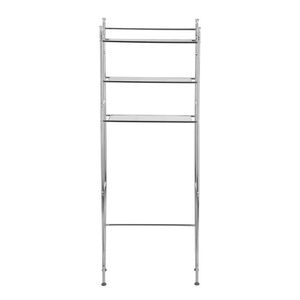 Estante de Almacenamiento de Acero de 3 Niveles para Sobre el Inodoro, Acabado Cromado, Organizador de Baño - Product Image 5