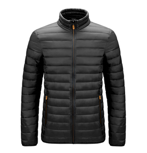 Unisex Hooded Quilted Puffer Jacket 100% Nylon Stand Collar Thick <b>Warm</b> Insulated Outdoor Winter Coat Hiking Travel Casual Wear - Product Image 1