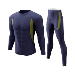 Nouvel ensemble de rashguard de compression confortable à manches longues et respirant pour hommes, grande taille, design simple, pour le sport et le fitness - Product Image 1