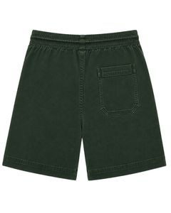 Shorts de bain pour hommes vert forêt, séchage rapide, taille élastique avec cordon de serrage, décontractés pour la plage et les vacances - Product Image 1