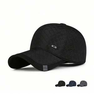 Casquette de baseball d'hiver pour hommes, chapeau chaud avec protection des oreilles, casquette de baseball d'extérieur pour personnes d'âge moyen et âgées - Product Image 3
