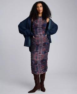 เดรสมิดิแต่งระบายพิมพ์ลายของผู้หญิง | Kenneth Cole - Product Image 1