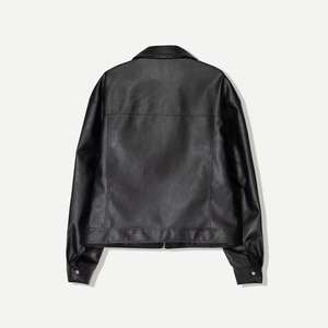 Veste bomber en cuir PU confortable et personnalisée pour homme NESTA SPORTS, de haute qualité, coupe ample, coupe-vent, streetwear - Product Image 2