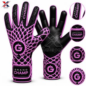 Gants de gardien de but officiels pour l'équipe, usage compétitif, paume en latex allemand, sangle de poignet en néoprène, dos en PU, pour adultes unisexes. - Product Image 1