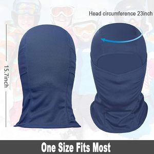 Blue Breathable Balaclava Face Mask Windproof Full Face Cover Adjustable Unisex Hood for Ski Cycling Outdoor - Product Image 6