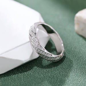 Hip Hop Men's 925 Sterling Silver Band Round DEF/VVS High Quality Moissanite <b>Ring</b> Band Engagement <b>Ring</b> Party Men <b>Ring</b> - Product Image 3