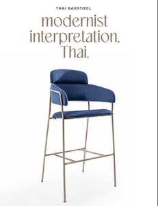 Modern Luxury Upholstered PU <b>Leather</b> <b>Bar</b> Chair with Fixed Armrest and Metal Frame Counter Height <b>Stool</b> for Hotel Living Room - Product Image 1