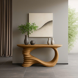 Luxali Modern Contemporary Hotel <b>Console</b> <b>Table</b> Saman Wood Handcraft High-Class Furniture <b>for</b> <b>Entry</b> and Villa - Product Image 1