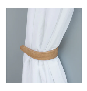 Wood Curtain Tieback Metal And Wood Tic back Holdback Classic Megnetic Buckles Wood Curtain Ticback - Product Image 5