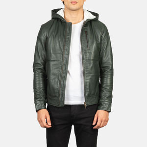 Chaqueta de Cuero Genuino para Hombre, Estilo Urbano, con Cierre, Resistente al Viento, Impermeable, Transpirable, Cómoda y Elegante, Nueva Llegada - Product Image 5