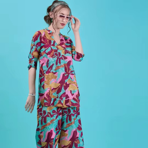 Vestidos de playa para mujer, oferta caliente 2024, vestidos de verano con estampado floral vintage, mangas cortas, vestidos elegantes casuales para mujer para vacaciones - Product Image 1