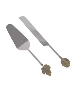 Premium <b>Cake</b> Cutting Set Metal <b>Cake</b> <b>Server</b> and Knife for Wedding Banquet and Celebration Tables - Product Image 3