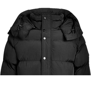 Custom OEM Printed <b>Fleece</b> Puffer Stand Collar Front Logo Men Plus Waterproof Windproof Breathable Eco-Friendly Casual <b>Jacket</b> - Product Image 2