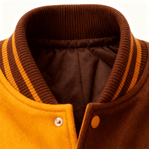 Vestes de baseball universitaires pour hommes en molleton brossé de haute qualité avec logo personnalisé, uniformes d'équipe d'hiver, vente en gros, vestes universitaires vierges et unies - Product Image 2