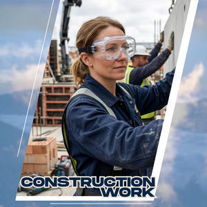 Gafas de seguridad de corte de hormigón antisalpicaduras a prueba de gotas Borjye J168 - Product Image 5