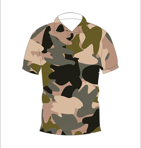 Camiseta Polo de Camuflaje Rosa Oliva para Hombre, Manga Corta, Informal, Estampada, para Golf - Product Image 1