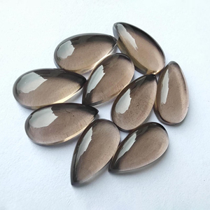 Cuarzo Ahumado Marrón Natural de Grado AAA, Corte Pera, Cabujón, Gema, Piedra de Joyería en Forma de Lágrima - Product Image 4