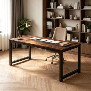 Tavolo da Conferenza dal Design Minimalista Contemporaneo, Lussuoso Pannello in Acciaio Pieghevole Stile Legno per Ufficio o Sala Riunioni Scolastica - Product Image 5
