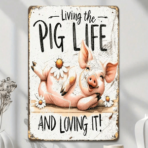 CIFbuy Targa Rustica Vintage in Alluminio 20.3x30.5cm (8x12 Pollici) Stile Fattoria per Casa con TikTok per Servizio Ritiro Temu - Product Image 3