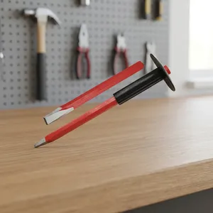 Outil à main de haute qualité facile à travailler ciseau à maçon plat et pointu avec poignée normale disponible en différentes tailles - Product Image 2