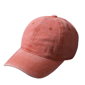 Casquette de baseball personnalisable en coton lavé, style vintage décontracté, 6 panneaux, visière incurvée, sangle réglable, casquette vierge, logo personnalisé, streetwear - Product Image 5