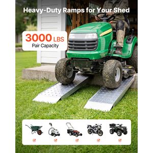Rampe di Carico per ATV in Alluminio Rinforzato, Confezione da 2, 39x12 Pollici, Antiscivolo, Capacità 3000 Libbre - Product Image 2