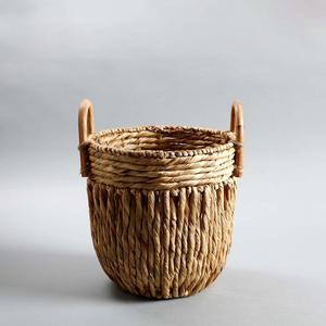 Best Price 2026 Eco-friendly Vietnam Water Hyacinth Basket Durable Space-<b>saving</b> for Home Organization Kitchen Storage Decor - Product Image 1