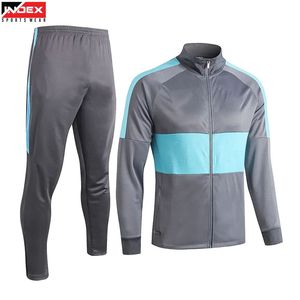 Conjunto Deportivo para Hombre INDEX, Color Gris Azulado con Bloques de Color, Cremallera Completa, Manga Larga, Ropa Deportiva, Traje de Entrenamiento para Otoño - Product Image 1