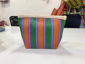 RTS S-Saint B-Barth Striped Zip-Up Clutch Neoprene for <b>Toiletry</b> <b>Bag</b> Unisex Hanging Makeup Cosmetic <b>Bag</b> for Women - Product Image 5