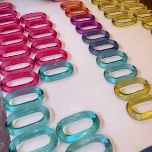 BE - Eslabones de Cadena Hechos a Mano con Resina Epoxi Transparente de Alta Calidad, Decoración Colorida para Colgar en la Pared, Proyectos de Bricolaje, Ángel Artístico de Graduación - Product Image 5