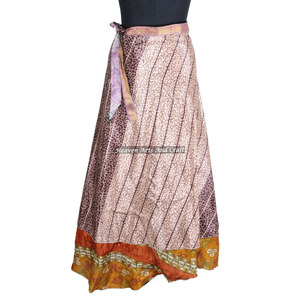 Nueva Falda Larga Estampada India con Diseño Envolvente, Pareo Sarong Mágico de 38 Pulgadas, Último Diseño Personalizado, Ropa de Moda para Mujer - Product Image 1