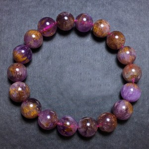 Natural Purple Titanium Quartz <b>Bracelet</b> Amethyst Rutilated Healing <b>Crystal</b> Jewelry Intuition Wealth Spiritual Gift For Her - Product Image 6