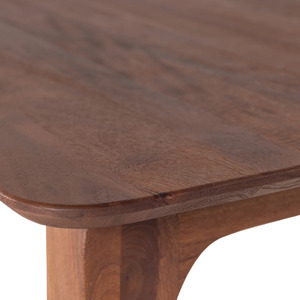 Table à manger en bois de manguier massif de style moderne du milieu du siècle, 6 places, avec pieds en bois, style européen, table en bois de manguier - Product Image 4