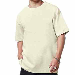 T-shirt en tricot pour homme, design moderne de haute qualité, lettrage personnalisé, durable, anti-rétrécissement, couleur personnalisée, prix de gros. - Product Image 4