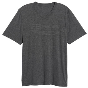 T-shirts pour hommes en jersey 100% coton respirant, taille plus, couleur unie personnalisée, décontractés, écologiques, col rond, séchage rapide, design de logo sur le devant - Product Image 3