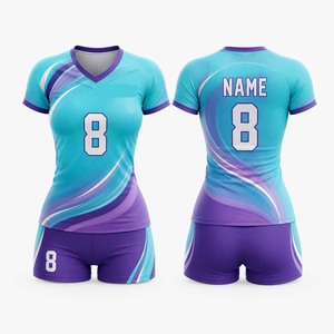 2026 Unisex Customized Breathable <b>Volleyball</b> Jersey New OEM Outdoor Uniform with Short Sleeves for Men and Women for Girls - Product Image 1