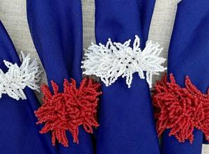 Anillos para Servilletas Hechos a Mano con Cuentas: Decoración de Mesa Estilo Boho - Product Image 3