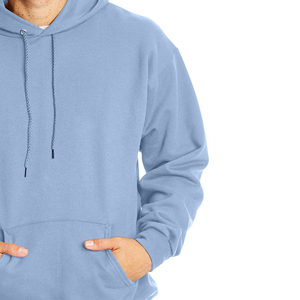 Sudadera con Capucha para Hombre, Color Sólido, Corte Regular, Felpa de Algodón, Informal, para Otoño, con Bolsillo Delantero y Capucha con Cordón Ajustable - Product Image 2