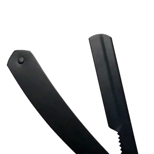 Rasoir de Barbier Professionnel à Lame Droite Simple en Acier Inoxydable – Outil de Toilettage de Barbe Non Jetable pour Salon - Product Image 2