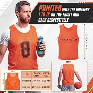 Chaleco de Fútbol Personalizado con Nombre de Equipo, Unisex, Manga Corta, Cuello Redondo, Sublimado, 100% Poliéster, Malla Transpirable, Absorbe la Humedad - Product Image 3
