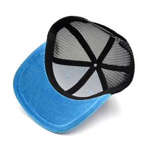 High Quality Custom 3D Embroidery logo Velvet Trucker <b>Hats</b> Cap Custom Mesh Cap - Product Image 4