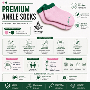 HMR Customized Greek Alpha | Kapa Pink Green Breathable Custom Logo <b>High</b> Quality <b>Socks</b> - Product Image 6