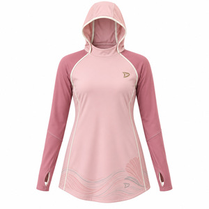 Camiseta de Surf con Capucha, Manga Larga, Túnica Modest, Protección Completa para Playa y Piscina - Product Image 1