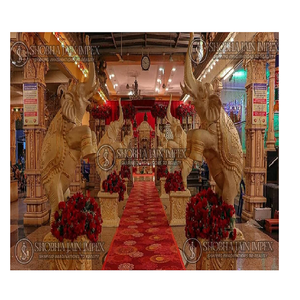 Shobha Jain Impex <b>Elephants</b> Wedding <b>Decorations</b> for Walkway Areas Fiber Reinforced Plastic - Product Image 1