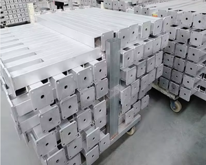 เสาอลูมิเนียมสําหรับรั้วและประตูสวนกลางแจ้งในพื้นและเสาเสาหน้าแปลน - Product Image 5