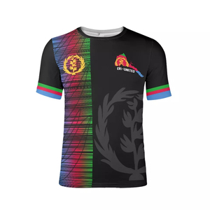 New Design Eritrean Flag Oversized Mens <b>Tshirts</b> Crewneck Custom Eritrea Printing Unisex Short Sleeve best quality in good prices - Product Image 4
