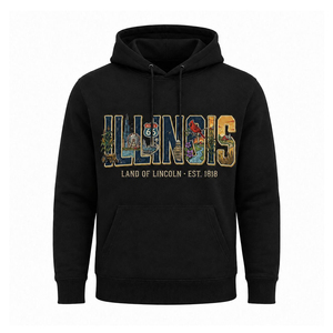 Sweat-shirt polaire tendance personnalisé à motif graphique vintage, style rétro St. Louis Missouri City, pour homme, décontracté - Product Image 6