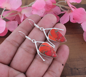 Wholesale Vintage Natural Blue Lace Agate Gold Plated 925 <b>Sterling</b> <b>Silver</b> Water Drop Earrings High Quality Engagement Wedding - Product Image 2