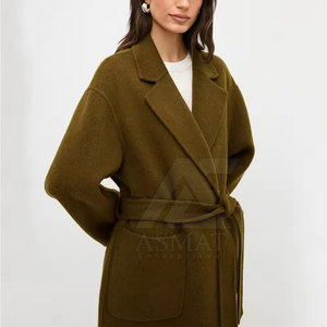 Abrigo Largo de Lana para Mujer, Elegante para el Invierno, Ropa de Abrigo Informal para Uso Diario, Abrigo Largo Moderno para Mujer, Ropa de Abrigo Informal para la Oficina - Product Image 3
