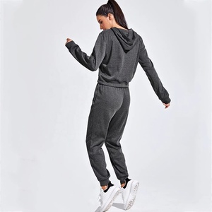 Hot Selling Winter Women Tracksuit Regular Fit Plus Size <b>Embroidery</b> 100% Cotton High Street Style Customizable Washed Wholesale - Product Image 3